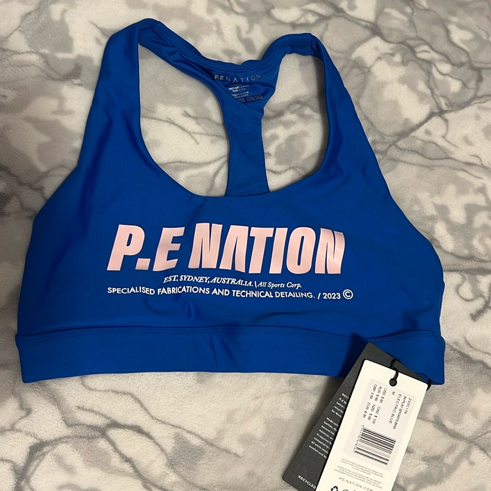P.E Nation rudimental sports bra